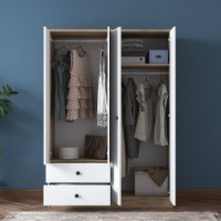 Garderoba Rani BA108 Walnut White imaginea #3 — magazin online Desire.md