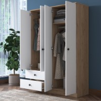 Garderoba Rani BA108 Walnut White imaginea #5 — magazin online Desire.md