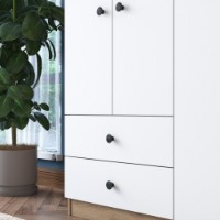 Garderoba Rani BA108 Walnut White imaginea #6 — magazin online Desire.md