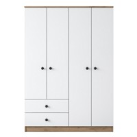 Garderoba Rani BA108 Walnut White imaginea #7 — magazin online Desire.md