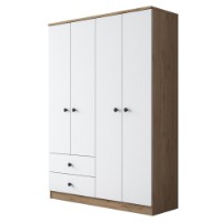 Garderoba Rani BA108 Walnut White imaginea #8 — magazin online Desire.md