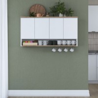 Настенный шкаф Rani JE198 Walnut White