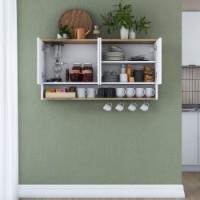 Настенный шкаф Rani JE198 Walnut White фото №4 — интернет-магазин Desire.md