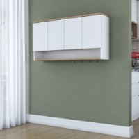 Настенный шкаф Rani JE198 Walnut White фото №7 — интернет-магазин Desire.md
