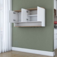 Настенный шкаф Rani JE198 Walnut White фото №8 — интернет-магазин Desire.md