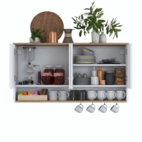 Настенный шкаф Rani JE198 Walnut White фото №12 — интернет-магазин Desire.md