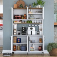 Bufet Rani JE176 White Walnut imaginea #2 — magazin online Desire.md