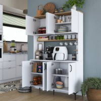 Bufet Rani JE176 White Walnut imaginea #4 — magazin online Desire.md