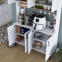 Bufet Rani JE176 White Walnut imaginea #5 — magazin online Desire.md
