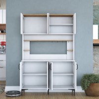 Bufet Rani JE176 White Walnut imaginea #6 — magazin online Desire.md