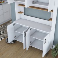 Bufet Rani JE176 White Walnut imaginea #8 — magazin online Desire.md