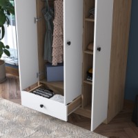 Dulap Rani BA117 Walnut White imaginea #5 — magazin online Desire.md