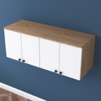 Dulap pentru perete Rani BA120 Walnut White imaginea #3 — magazin online Desire.md