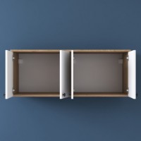 Dulap pentru perete Rani BA120 Walnut White imaginea #5 — magazin online Desire.md