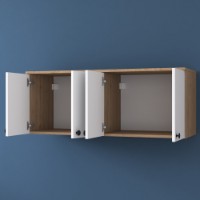 Dulap pentru perete Rani BA120 Walnut White imaginea #6 — magazin online Desire.md