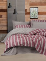 Lenjerie de pat Cotton Box Bande Claret Red