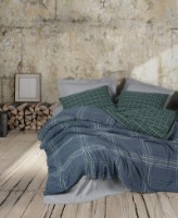 Lenjerie de pat Cotton Box Isola Double Blue