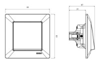 Întrerupător Exen 210-010102-214 imaginea #2 — magazin online Desire.md