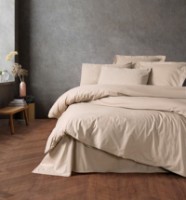 Lenjerie de pat Cotton Box Plain Beige