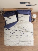 Lenjerie de pat Cotton Box Larum Dark Blue