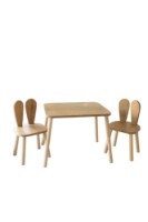 Детский столик со стульчиками Hanah Home Bunny Two Brown фото №4 — интернет-магазин Desire.md