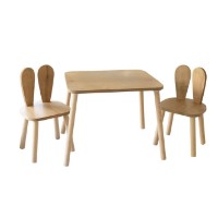 Детский столик со стульчиками Hanah Home Bunny Two Brown фото №5 — интернет-магазин Desire.md