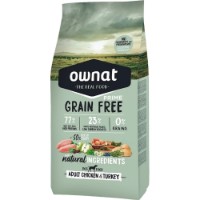 Hrană uscată pentru pisici Ownat Prime Grain Free Adult Chicken & Turkey 8kg