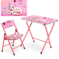 Măsuță pentru copii cu scaun Essa Toys Pink (F003)