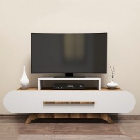 Comodă TV Hanah Home Rose Walnut White