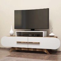 Comodă TV Hanah Home Rose Walnut White imaginea #2 — magazin online Desire.md