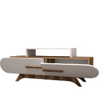 Comodă TV Hanah Home Rose Walnut White imaginea #3 — magazin online Desire.md