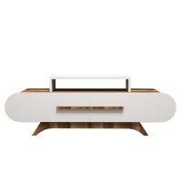 Comodă TV Hanah Home Rose Walnut White imaginea #4 — magazin online Desire.md