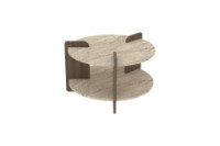 Журнальный столик Hanah Home Oalla Travertine Walnut фото №5 — интернет-магазин Desire.md