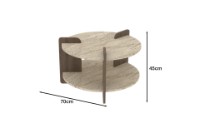 Журнальный столик Hanah Home Oalla Travertine Walnut фото №6 — интернет-магазин Desire.md