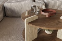 Журнальный столик Hanah Home Oalla Walnut Travertine фото №4 — интернет-магазин Desire.md