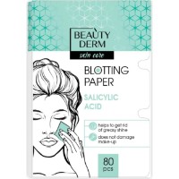 Produs de curățare tenului Beauty Derm Blotting Paper Salicylic Acid 80pcs