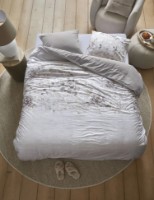 Lenjerie de pat Riviera Maison Bernice 240x200/220 Natural (333083)