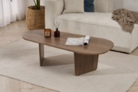 Măsuţă cafea Hanah Home Ovalis Venezia Walnut imaginea #2 — magazin online Desire.md