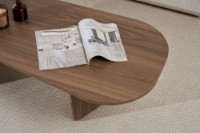 Măsuţă cafea Hanah Home Ovalis Venezia Walnut imaginea #5 — magazin online Desire.md