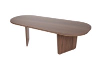 Măsuţă cafea Hanah Home Ovalis Venezia Walnut imaginea #6 — magazin online Desire.md