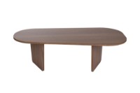 Măsuţă cafea Hanah Home Ovalis Venezia Walnut imaginea #7 — magazin online Desire.md
