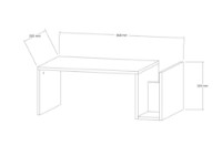 Măsuţă cafea Hanah Home Memo Travertine imaginea #6 — magazin online Desire.md