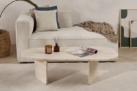 Măsuţă cafea Hanah Home Ovalis Travertine