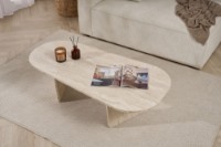 Măsuţă cafea Hanah Home Ovalis Travertine imaginea #3 — magazin online Desire.md