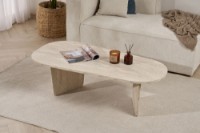 Măsuţă cafea Hanah Home Ovalis Travertine imaginea #4 — magazin online Desire.md