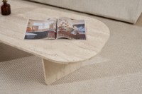 Măsuţă cafea Hanah Home Ovalis Travertine imaginea #5 — magazin online Desire.md