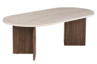 Măsuţă cafea Hanah Home Sable Travertine Walnut imaginea #8 — magazin online Desire.md