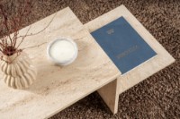 Măsuţă cafea Hanah Home Harmony Travertine imaginea #3 — magazin online Desire.md