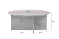 Măsuţă cafea Hanah Home Soleil Travertine imaginea #7 — magazin online Desire.md