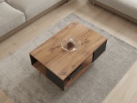 Măsuţă cafea Hanah Home Yuka Walnut Black imaginea #3 — magazin online Desire.md